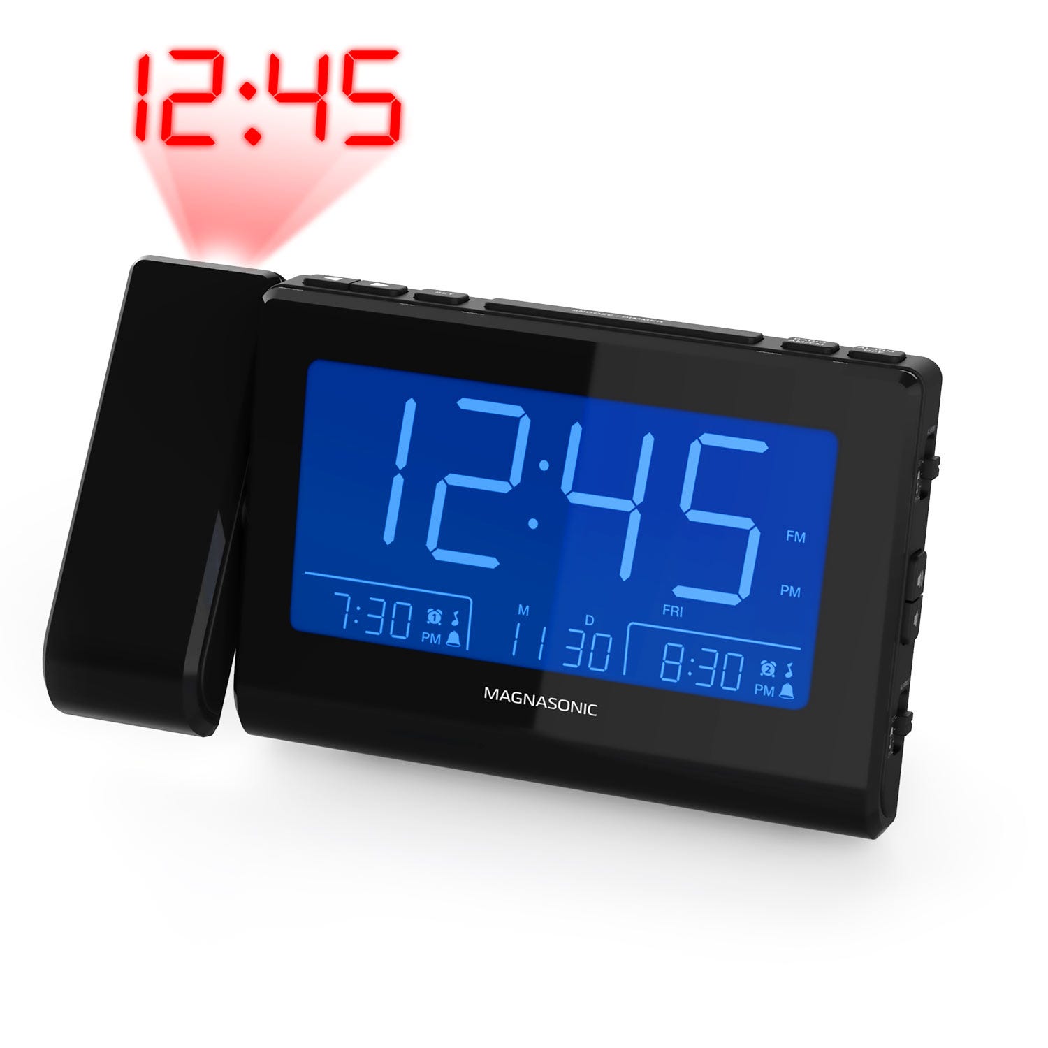 Alarm Clock Radio with Time Projection