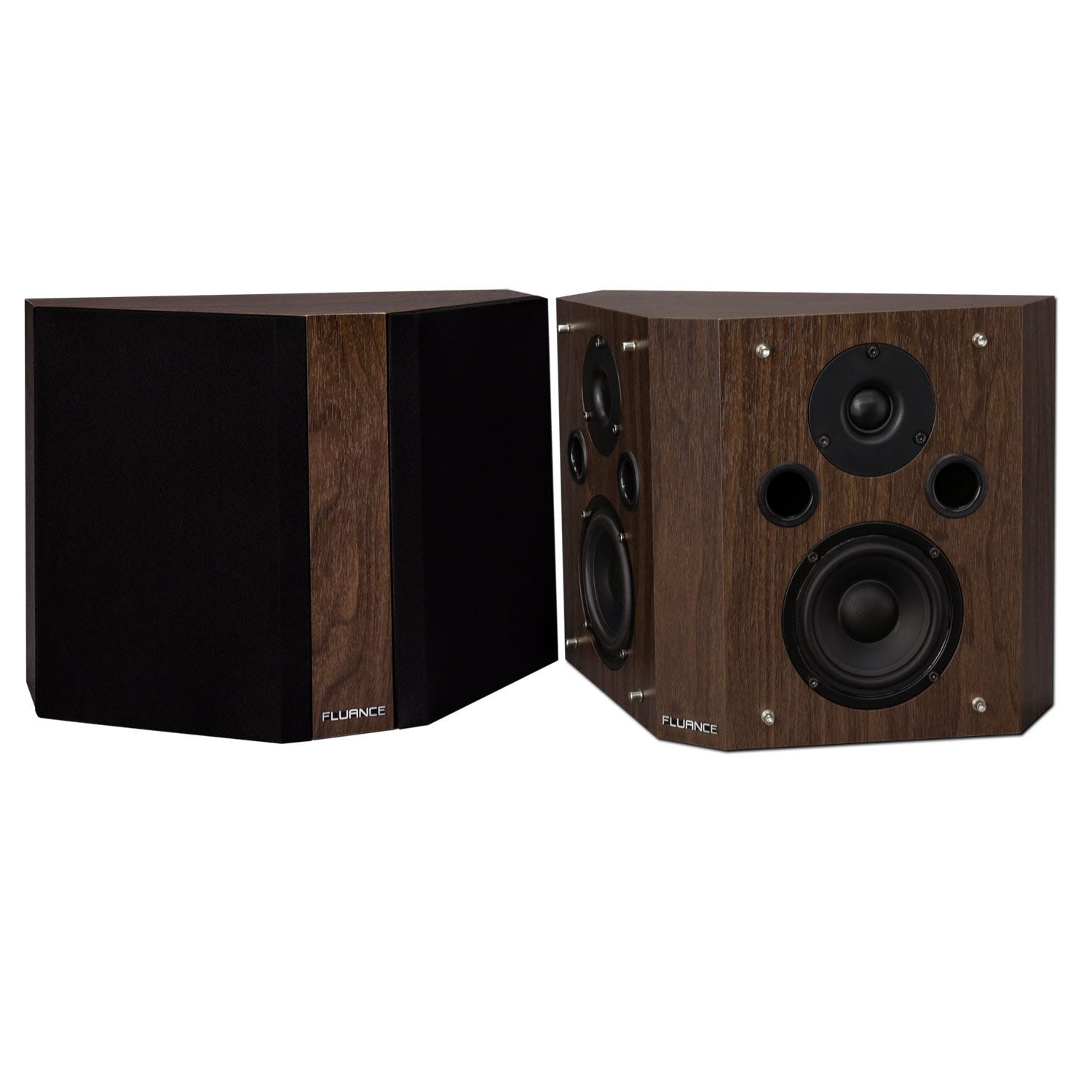 SXBP High Definition Bipolar Surround Sound Speakers - Natural Walnut