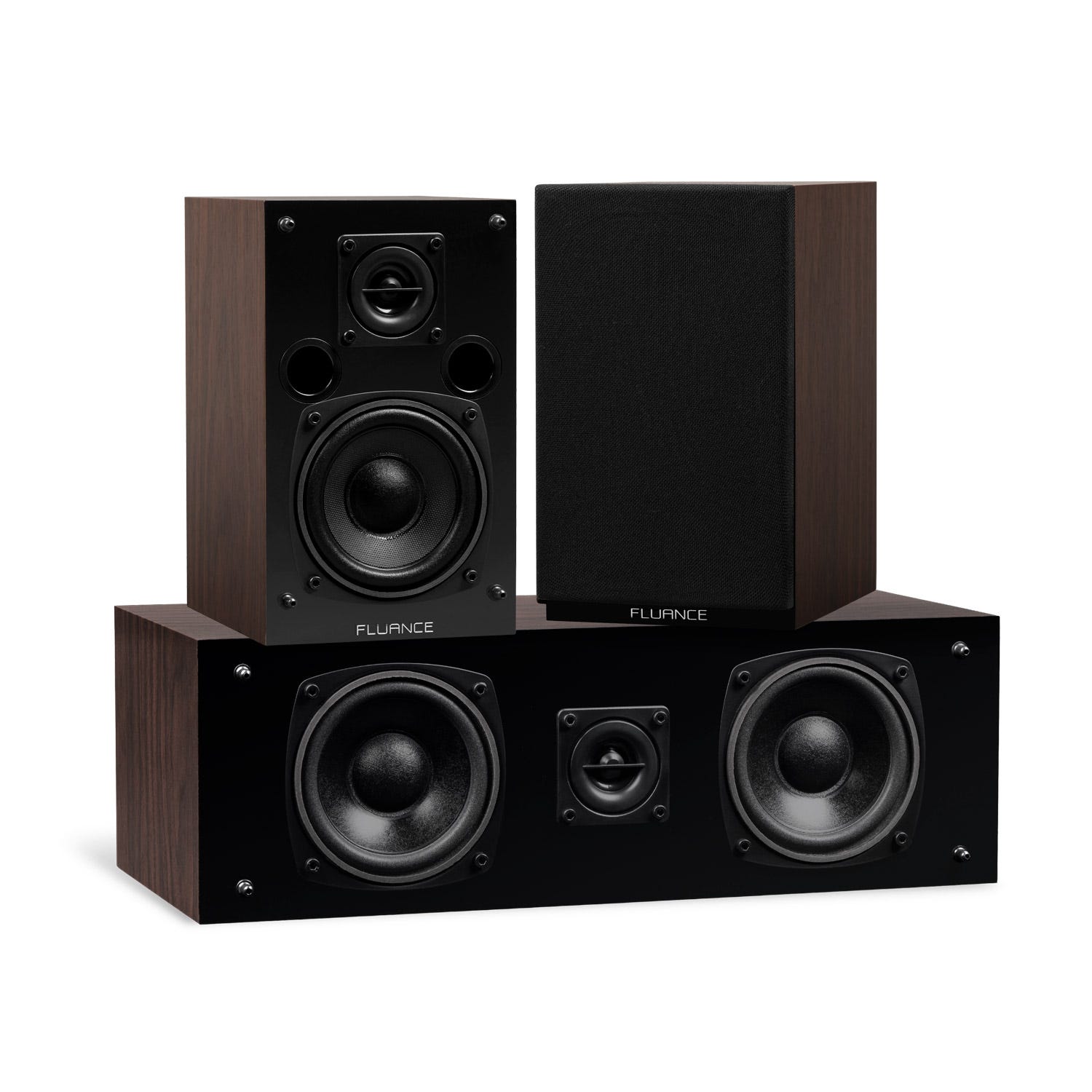Classic Elite Series Center Channel & Surround Sound Speakers (Natural Walnut)