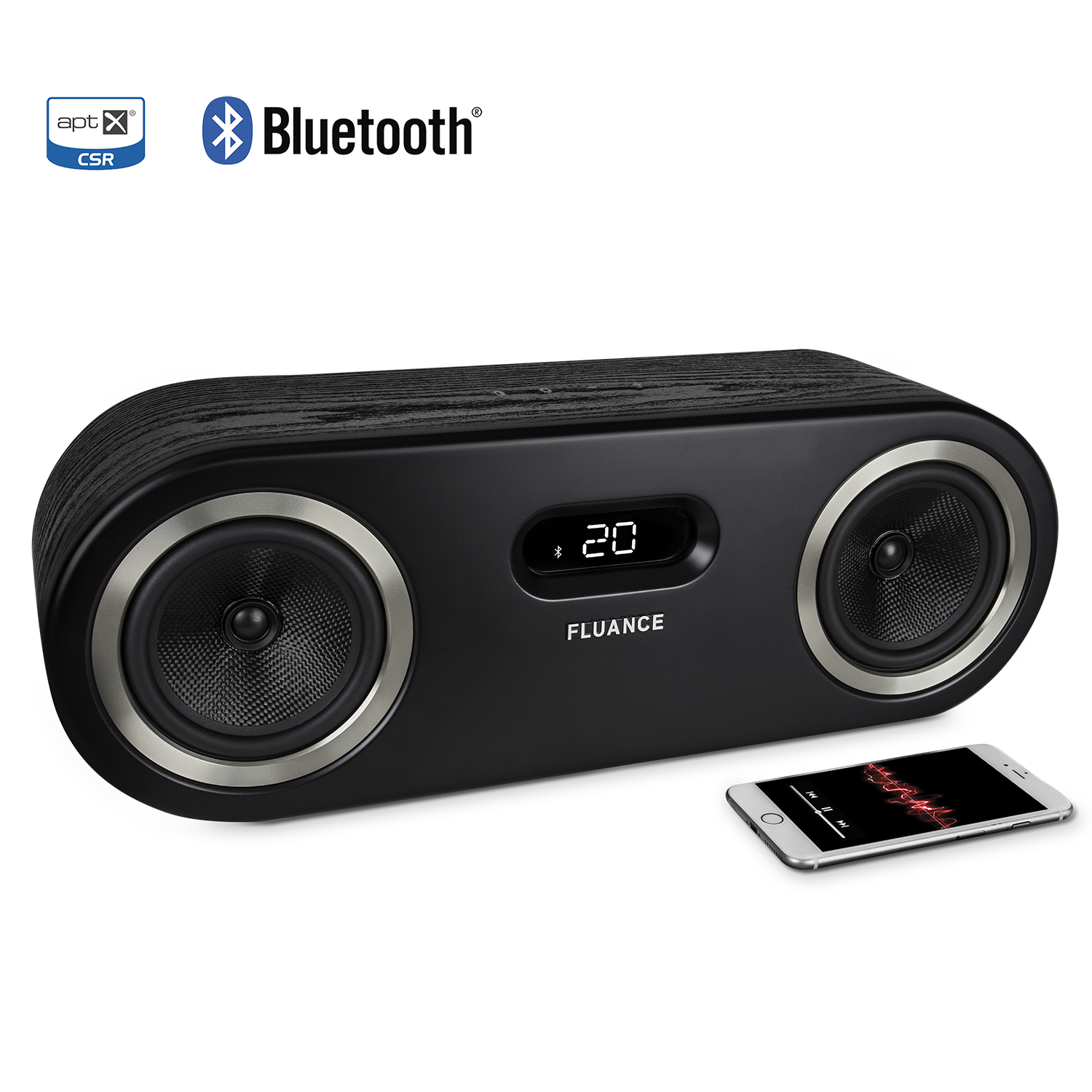 Fi50 Two-Way High Performance Wireless Bluetooth Wood Speaker System