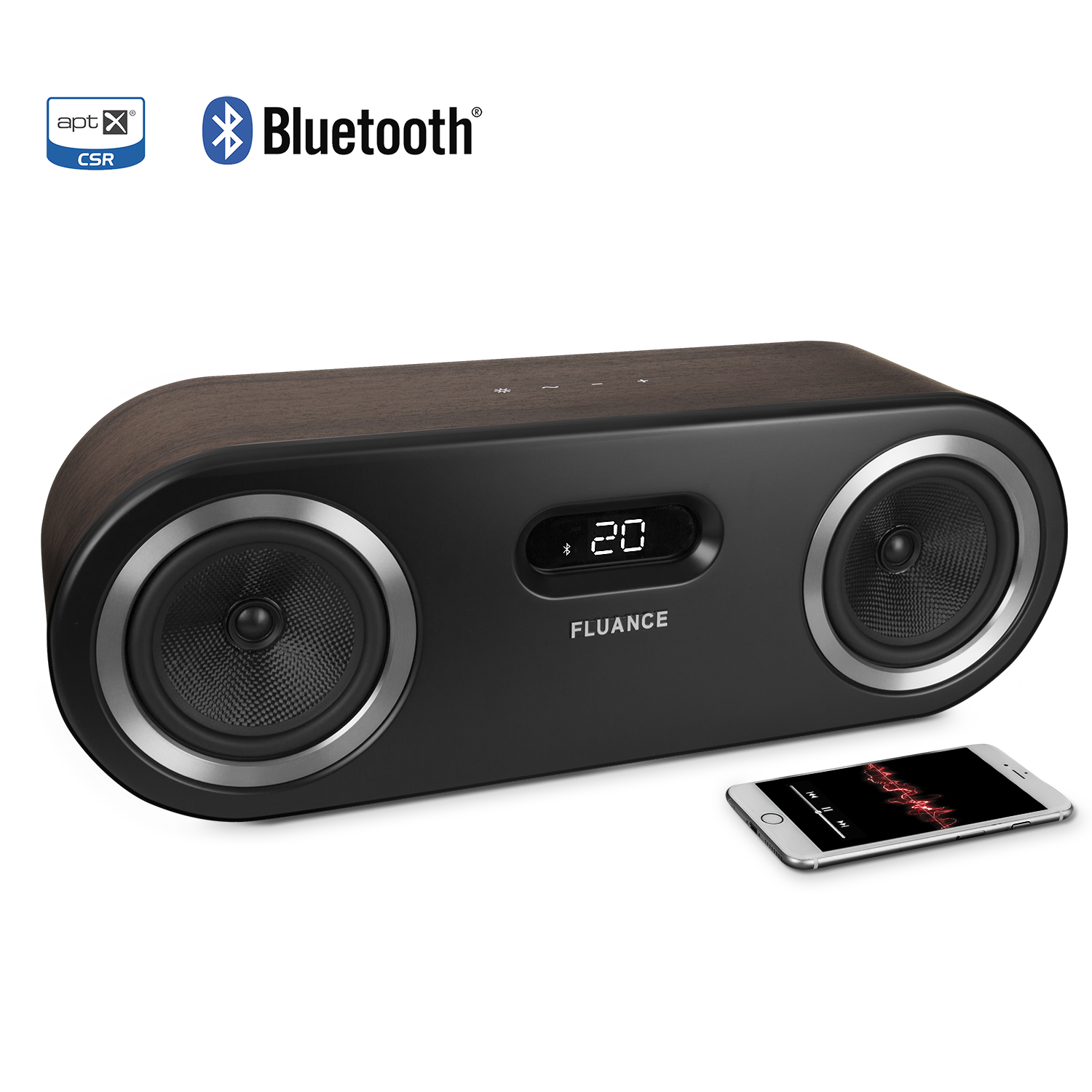 Fi50 Two-Way High Performance Wireless Bluetooth Wood Speaker System
