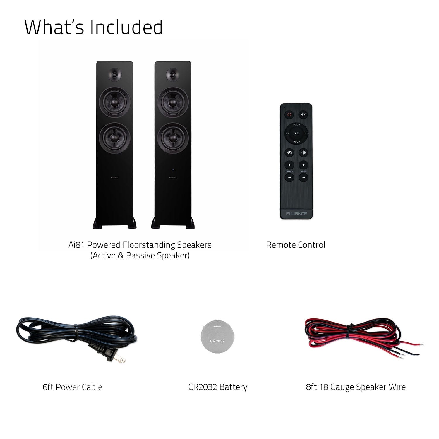 Ai81 Elite Powered Floorstanding Tower Speakers