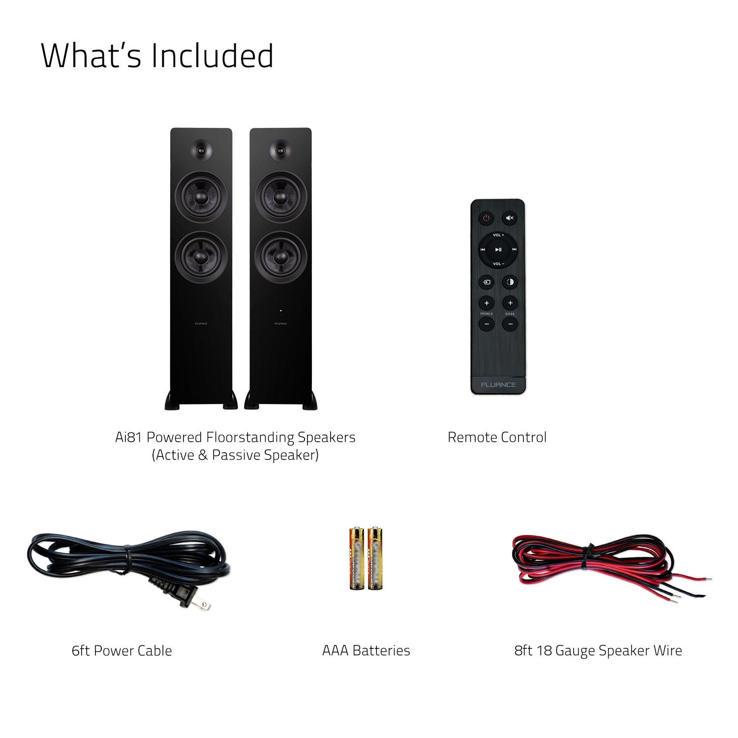 Ai81 Elite Powered Floorstanding Tower Speakers
