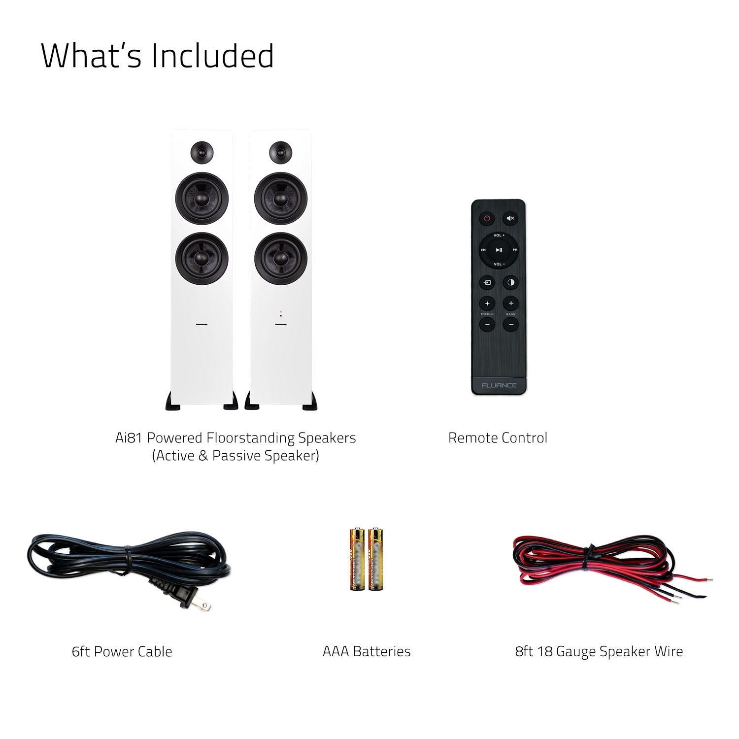 Ai81 Elite Powered Floorstanding Tower Speakers
