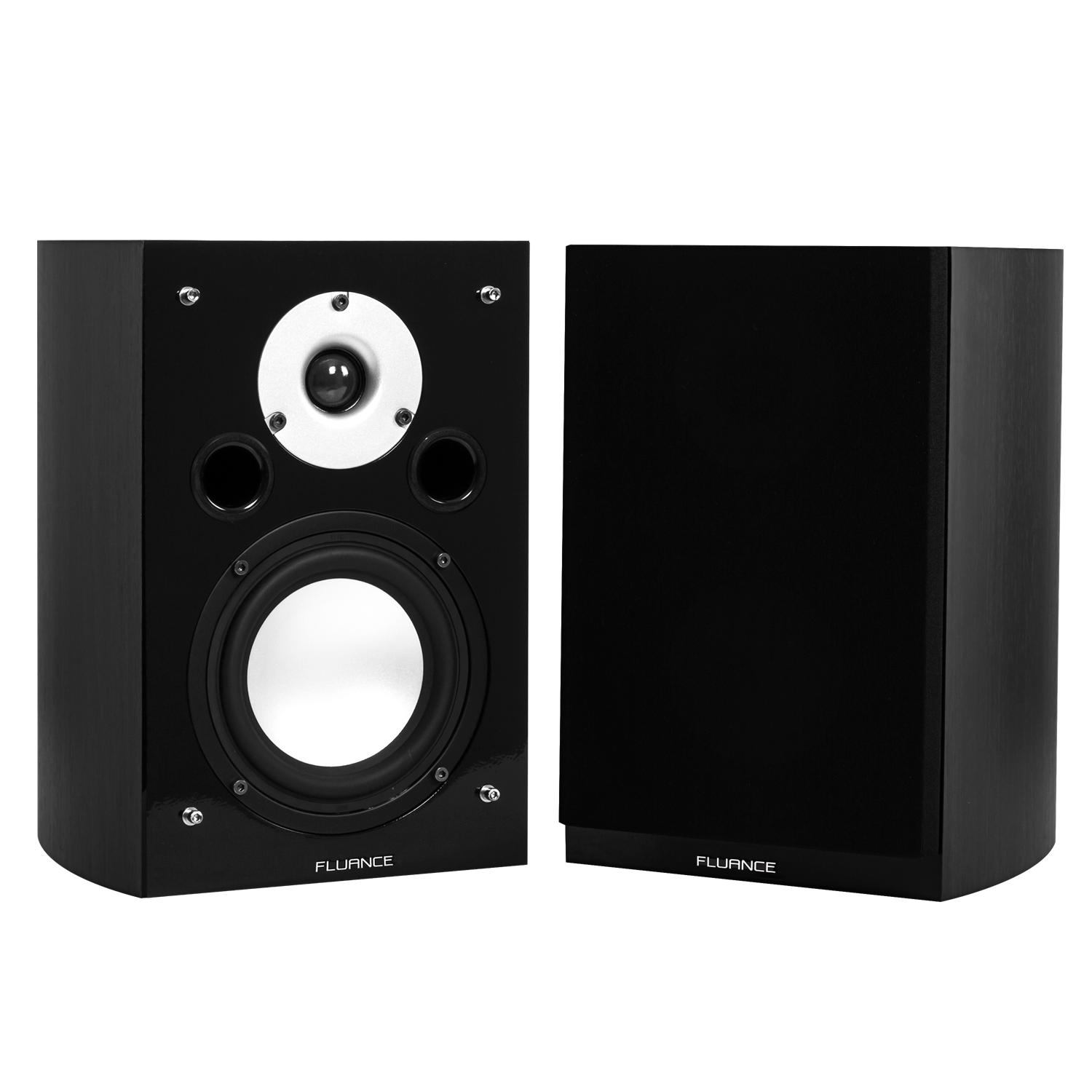 XL7S High Performance Two-way Bookshelf Surround Sound Speakers - Black Ash