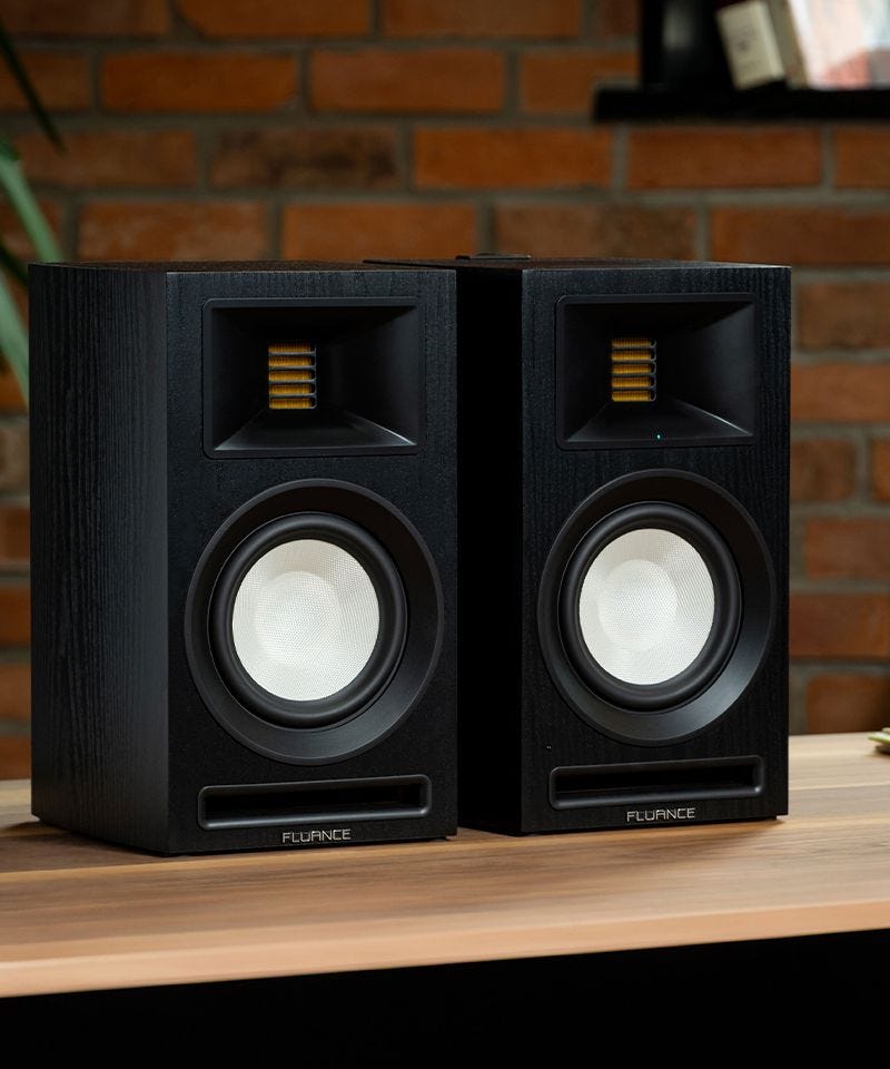 Ri71 Reference Stereo Powered Bookshelf Speakers