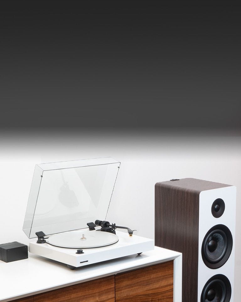 Reference RT85N High Fidelity Vinyl Turntable with PA10 Phono Preamp and Ai81 Elite Powered 2-Way Floorstanding Tower Speakers