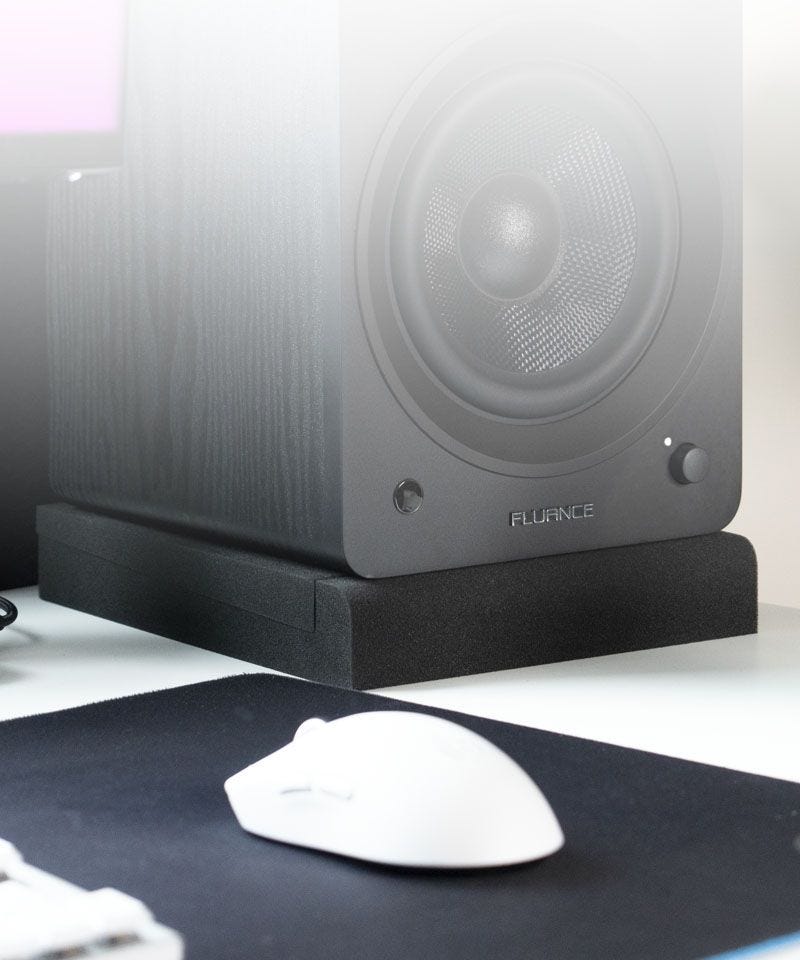 High Density Foam Speaker Isolation Pads for Ai41 Powered Bookshelf Speakers