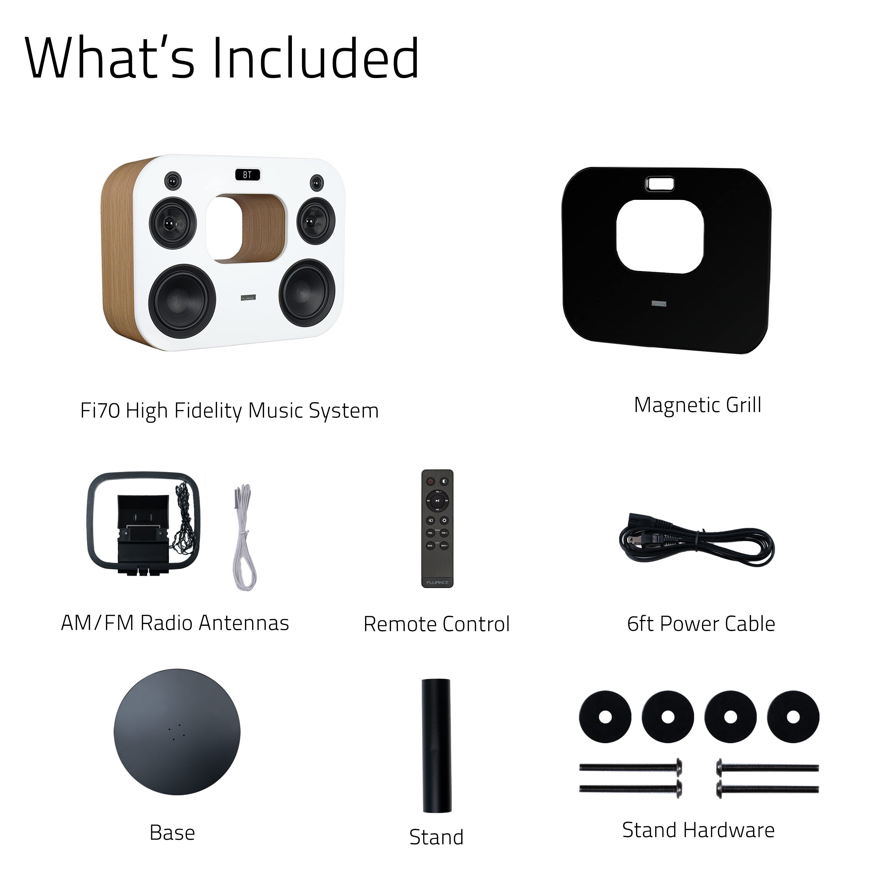 Fi70 Three-Way Wireless High Fidelity Music System
