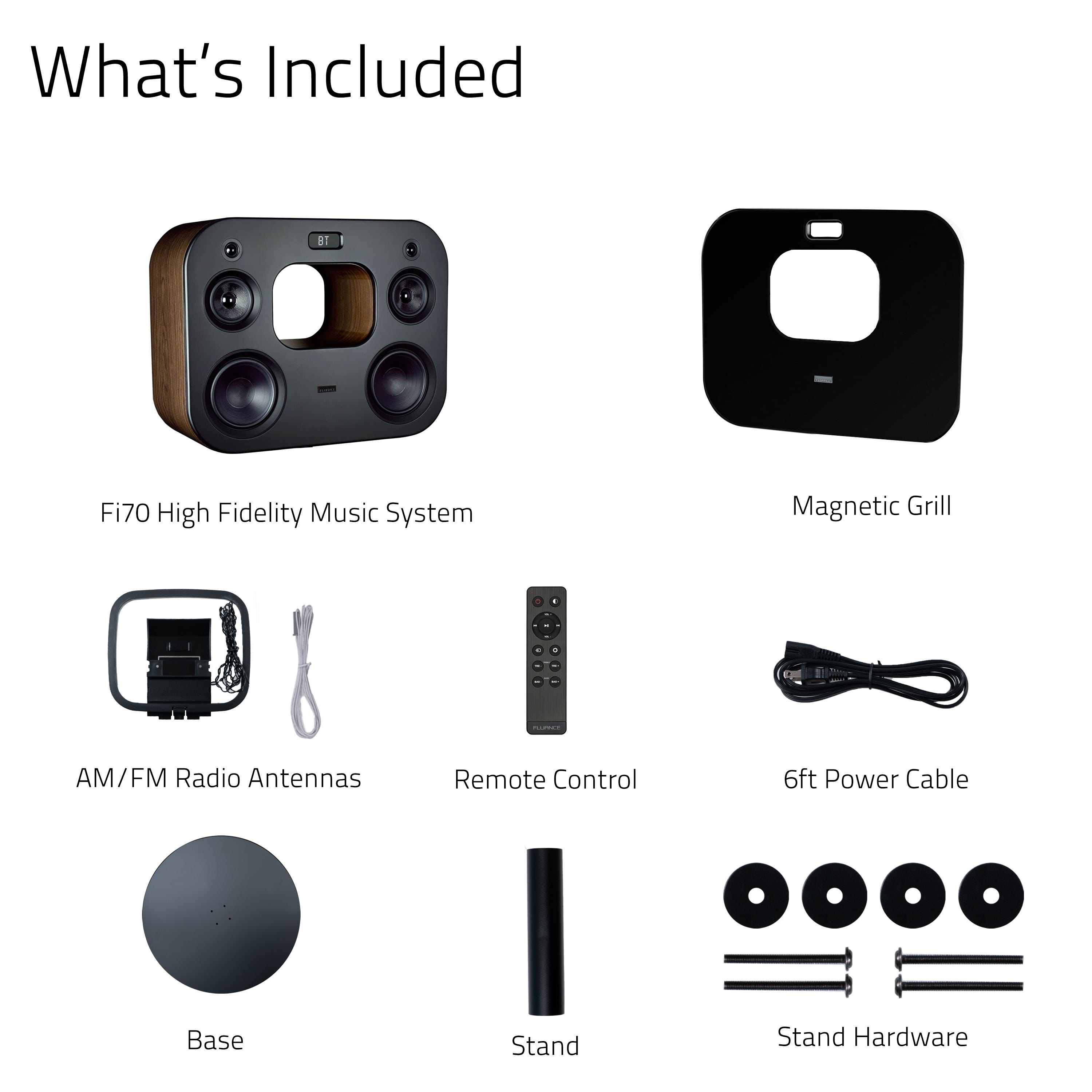 Fi70 Three-Way Wireless High Fidelity Music System