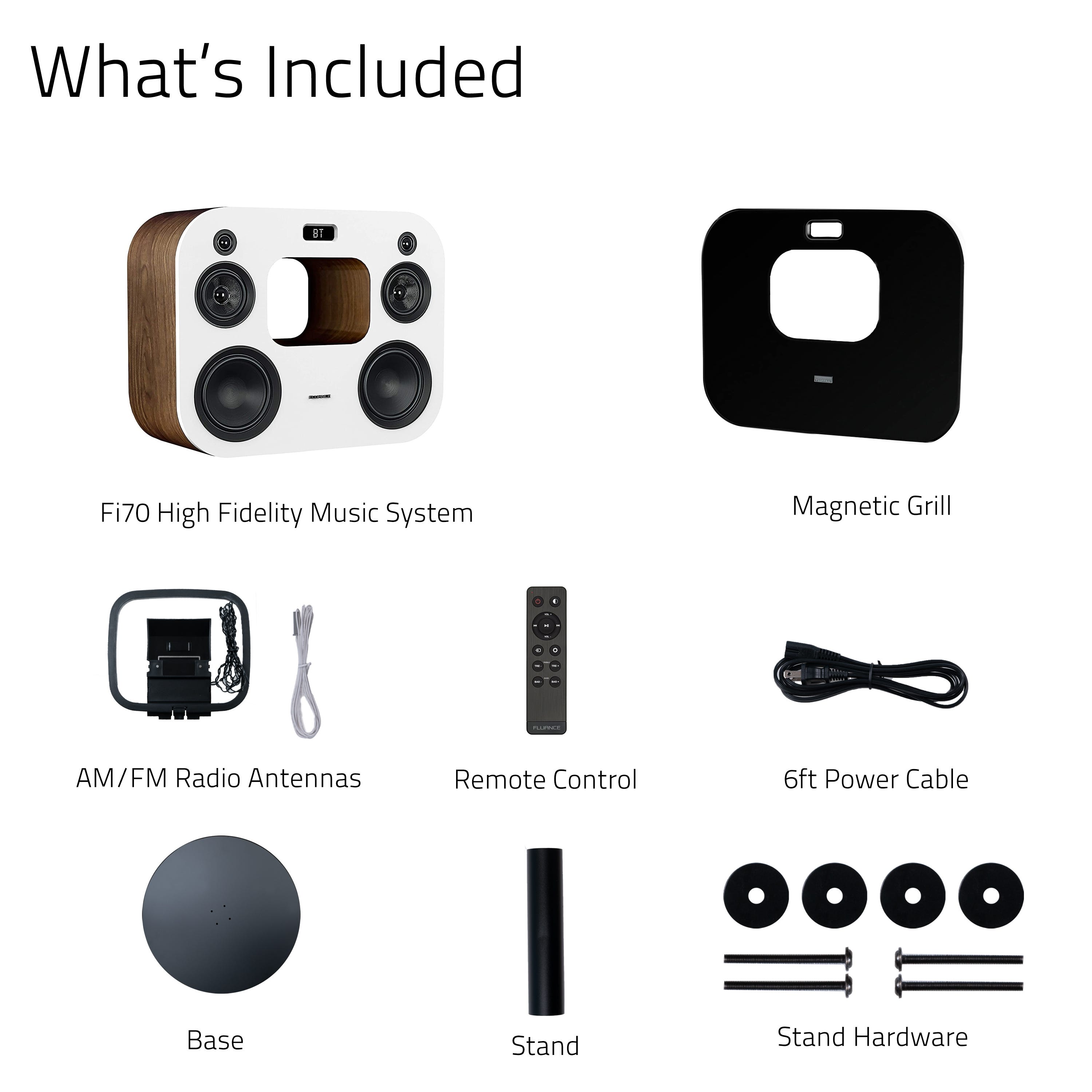 Fi70 Three-Way Wireless High Fidelity Music System