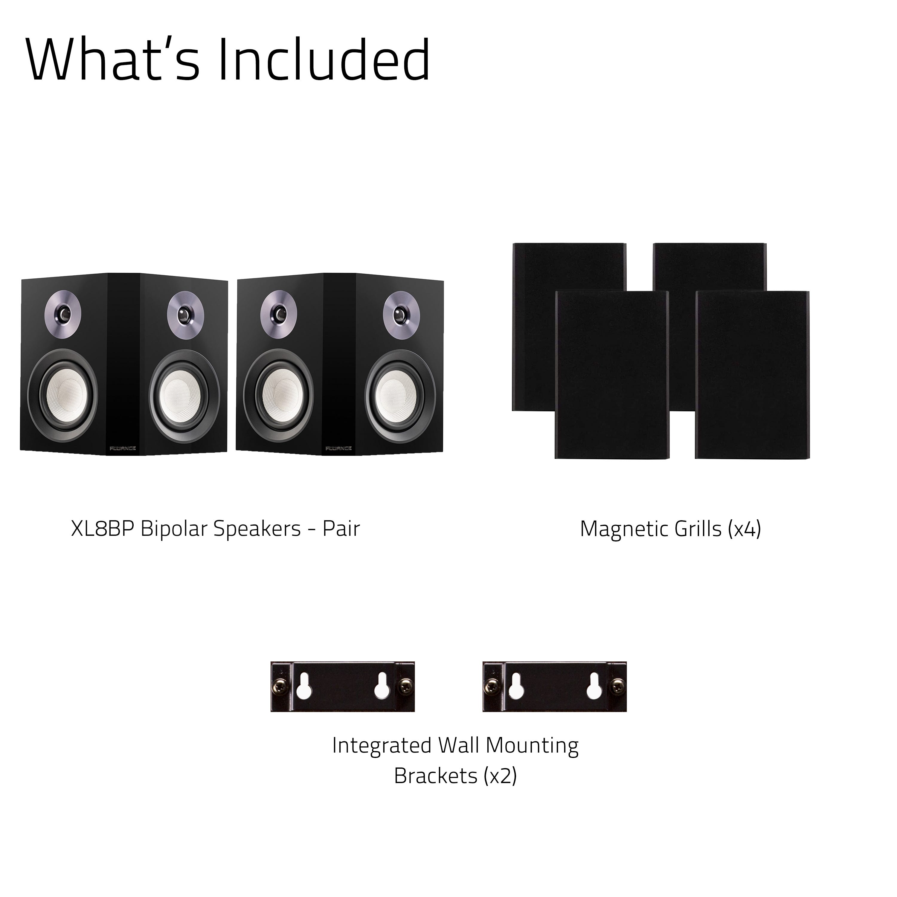 Reference High Performance 2-Way Bipolar Surround Speakers