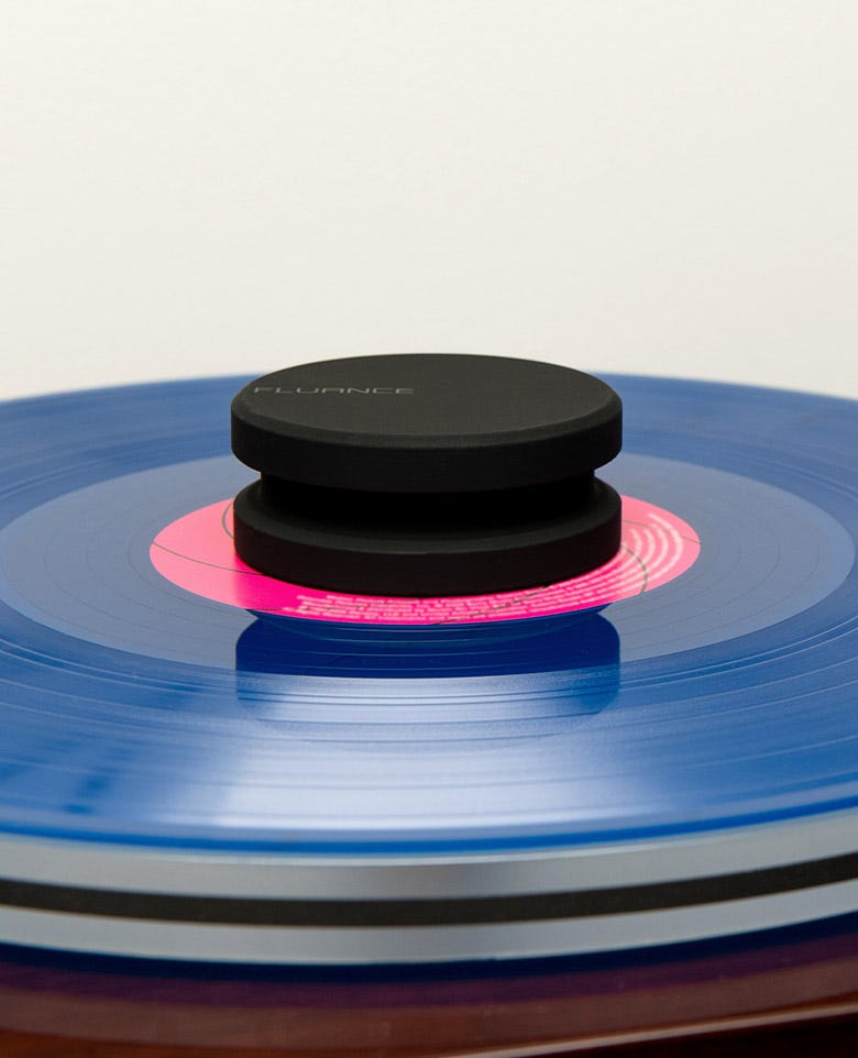 Fluance HiFi Vinyl Record Weight 760 Gram LP Disc Stabilizer Turntable Accessory