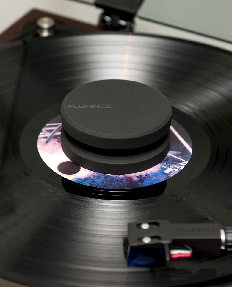 Fluance HiFi Vinyl Record Weight 760 Gram LP Disc Stabilizer Turntable Accessory