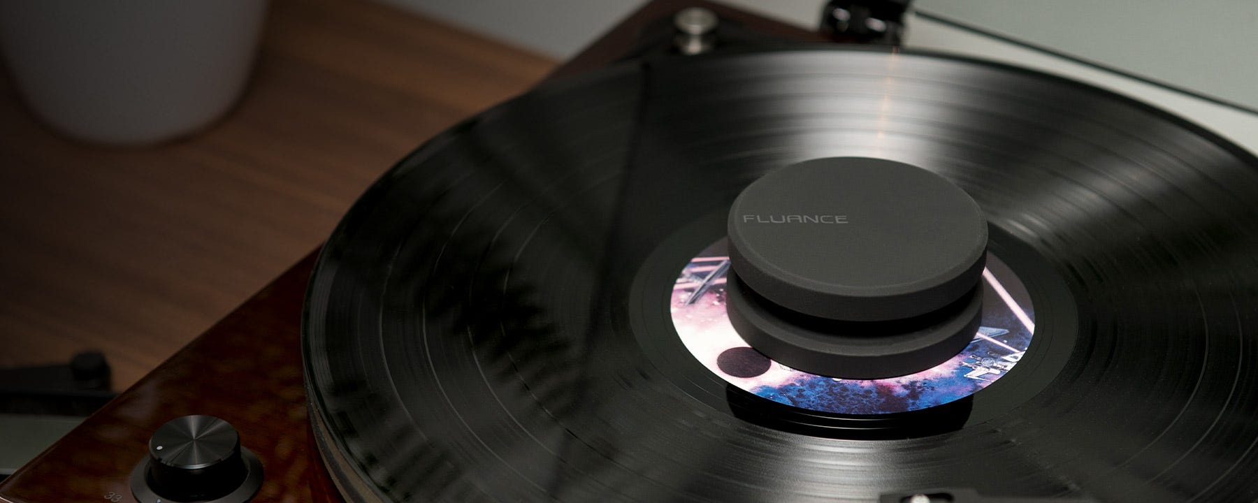 Fluance HiFi Vinyl Record Weight 760 Gram LP Disc Stabilizer Turntable Accessory