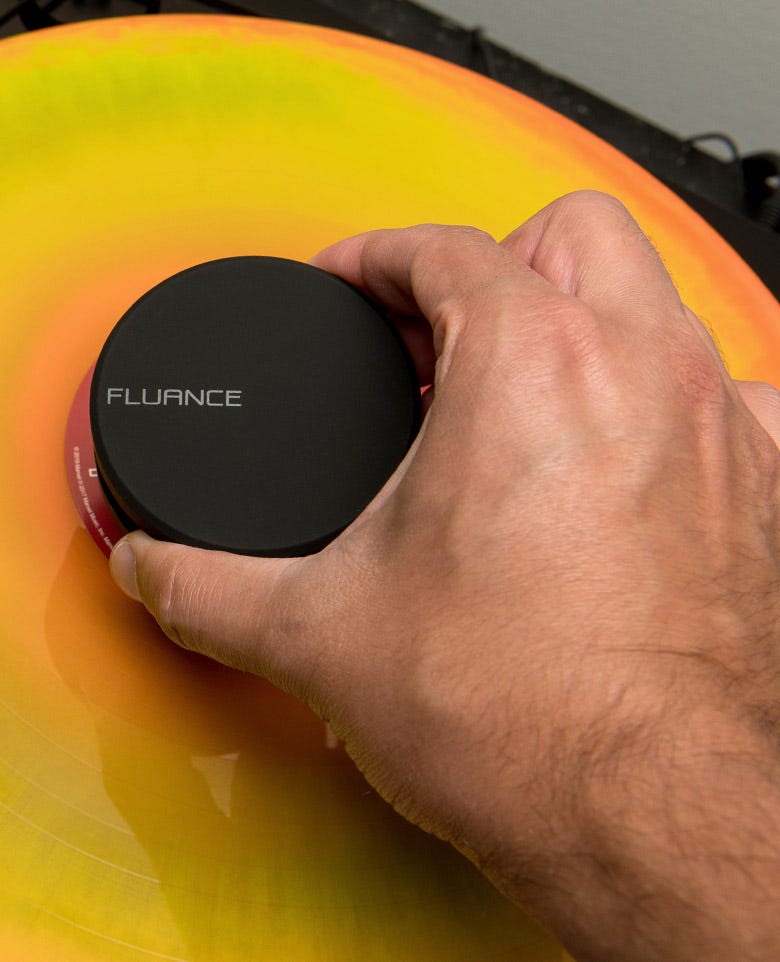 Fluance HiFi Vinyl Record Weight 760 Gram LP Disc Stabilizer Turntable Accessory
