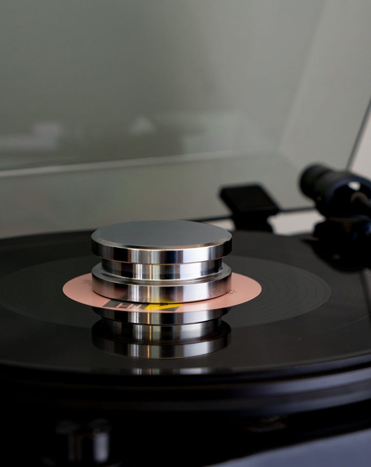 Fluance HiFi Vinyl Record Weight 760 Gram LP Disc Stabilizer Turntable Accessory