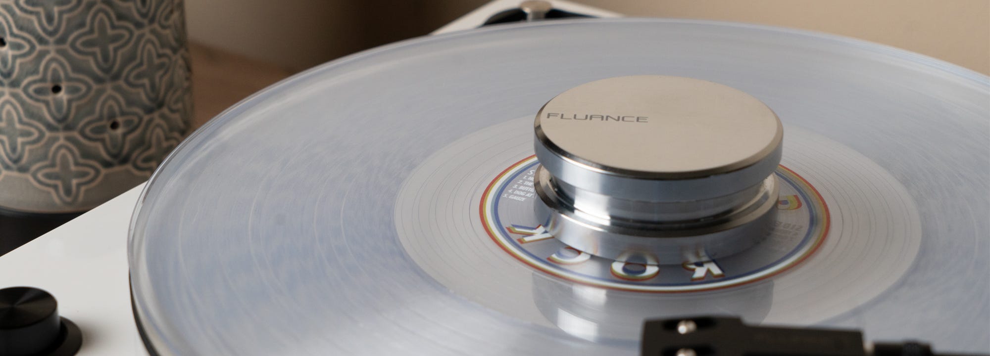 Fluance RW02 HiFi Vinyl Record Weight 760 Gram LP Disc Stabilizer Turntable Accessory