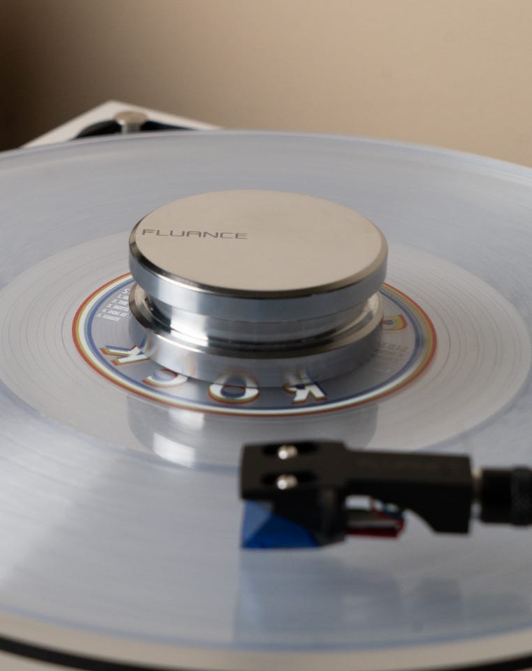 Fluance HiFi Vinyl Record Weight 760 Gram LP Disc Stabilizer Turntable Accessory