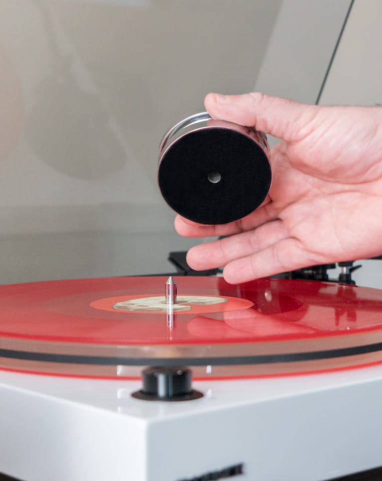 Fluance HiFi Vinyl Record Weight 760 Gram LP Disc Stabilizer Turntable Accessory