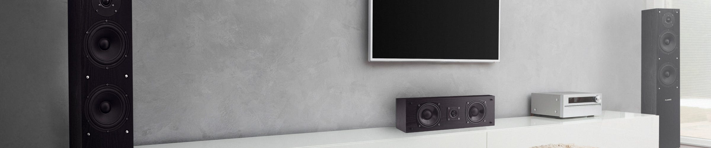 SXC-BK Center Channel Speaker Modern Design